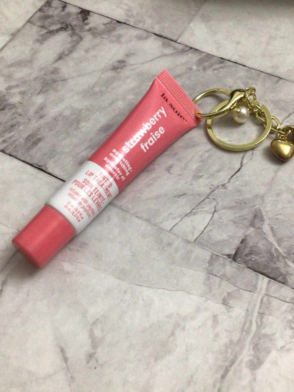 Strawberry Tinted Lip Treatment Balm - Pink